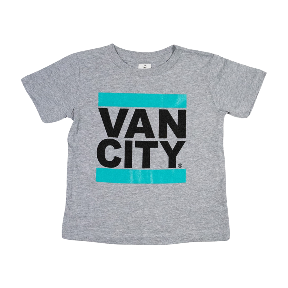 T-shirt VO pour tout-petit UnDMC - Gris/Bleu sarcelle