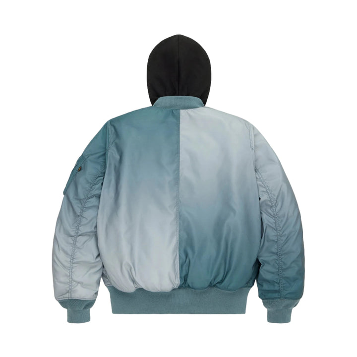 ALPHA INDUSTIRES GRADIENT WASHED FLIGHT JACKET MJG55500C1 - AVIATOR BLUE