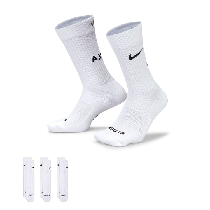 NIKE NOCTA SOCKS 3PK DD9240-100 - WHITE/BLACK
