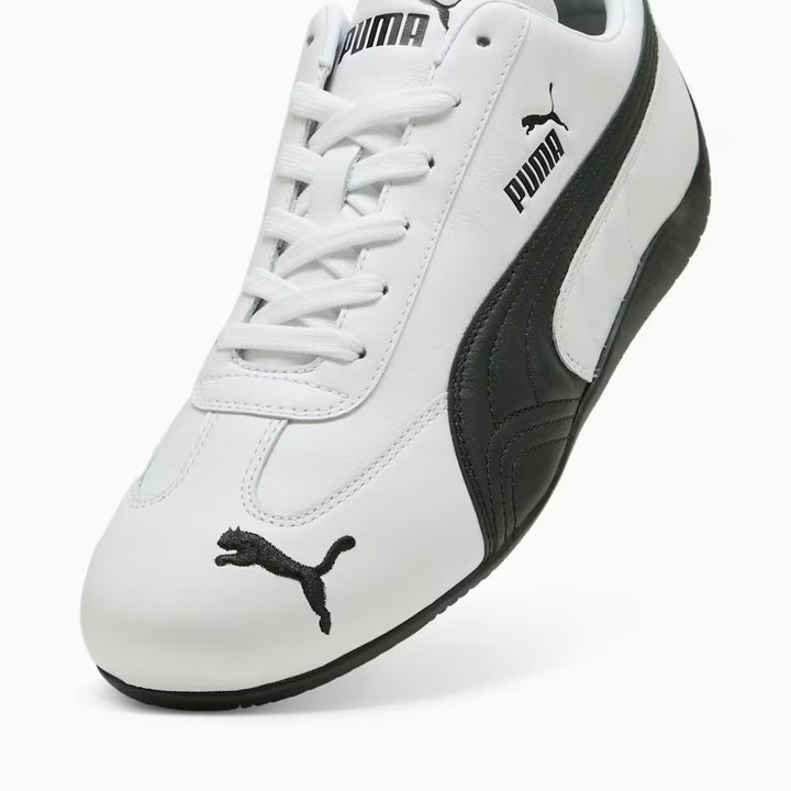 WOMENS PUMA SPEEDCAT LEATHER 40357402-100 - WHITE/BLACK