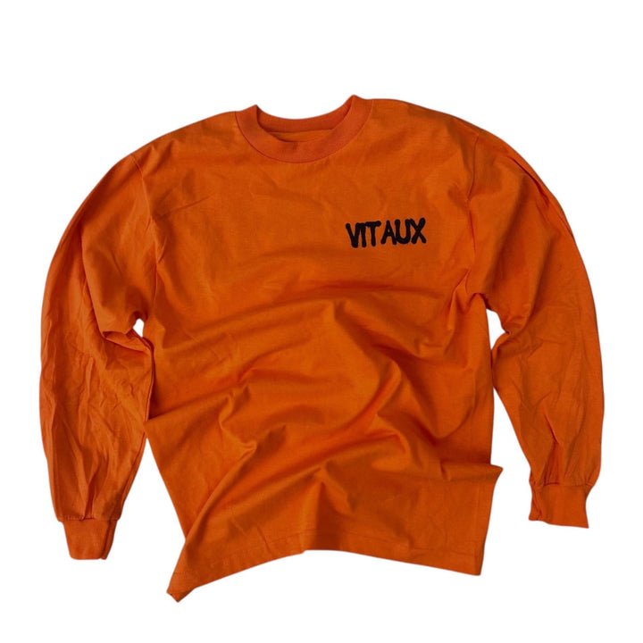 VITAUX GRAFFITI LONGSLEEVE - ORANGE/BLACK