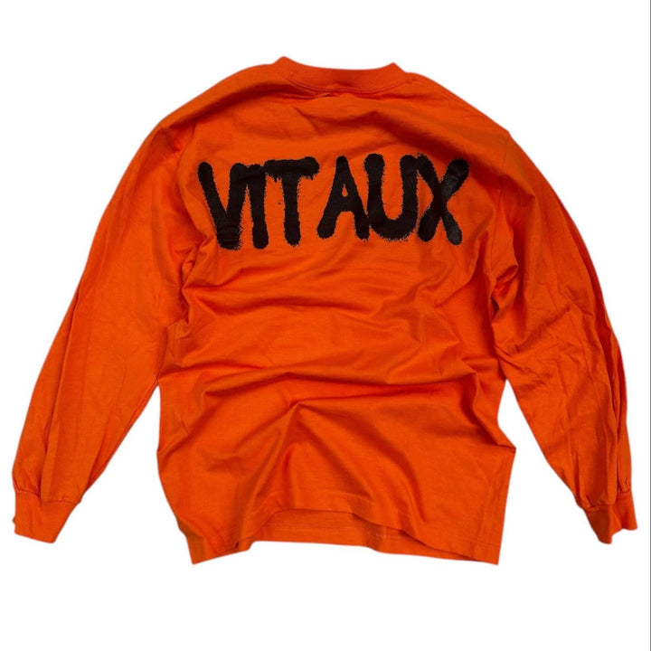 VITAUX GRAFFITI LONGSLEEVE - ORANGE/BLACK