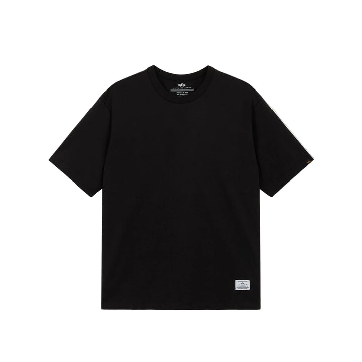 ALPHA INDUSTIRES SHORT SLEEVE PATHCHED TEE UTS55503C1 - BLACK