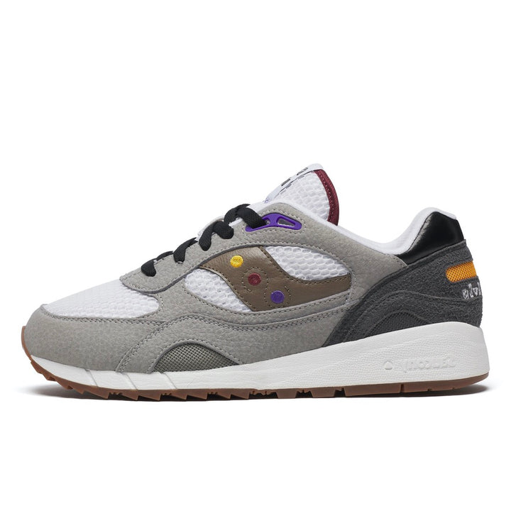 SAUCONY SHADOW 6000 WHITE/GREY S7903-3 "STAGE DIVE-HIGH FIVES" - WHITE/GREY