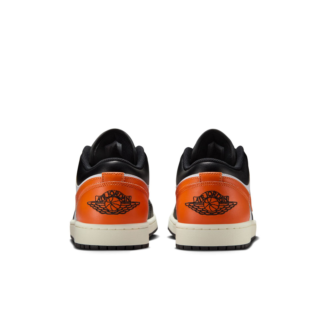 AIR JORDAN 1 LOW 553558-081 "SHATTERED BACKBOARD ALTERNATE" - BLACK/STARFISH/WHITE/SAIL