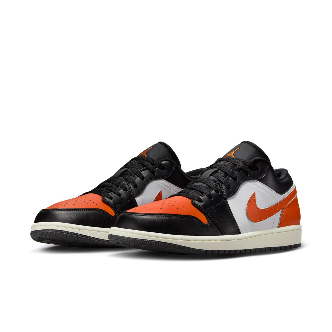 AIR JORDAN 1 LOW 553558-081 "SHATTERED BACKBOARD ALTERNATE" - BLACK/STARFISH/WHITE/SAIL