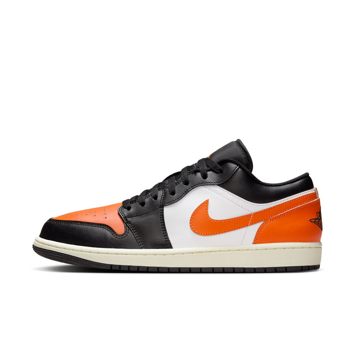 AIR JORDAN 1 LOW 553558-081 "SHATTERED BACKBOARD ALTERNATE" - BLACK/STARFISH/WHITE/SAIL