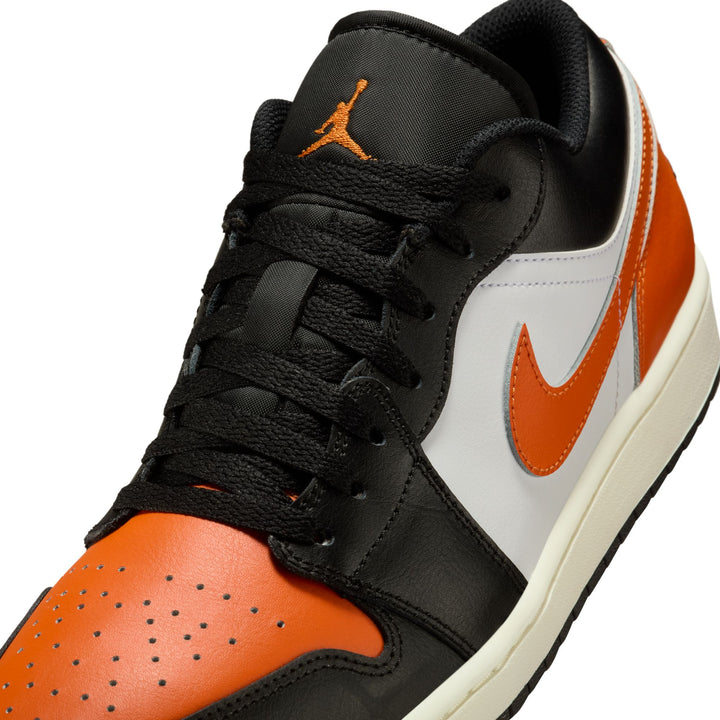 AIR JORDAN 1 LOW 553558-081 "SHATTERED BACKBOARD ALTERNATE" - BLACK/STARFISH/WHITE/SAIL
