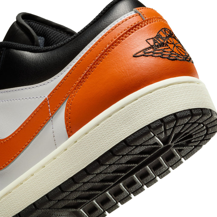 AIR JORDAN 1 LOW 553558-081 "SHATTERED BACKBOARD ALTERNATE" - BLACK/STARFISH/WHITE/SAIL