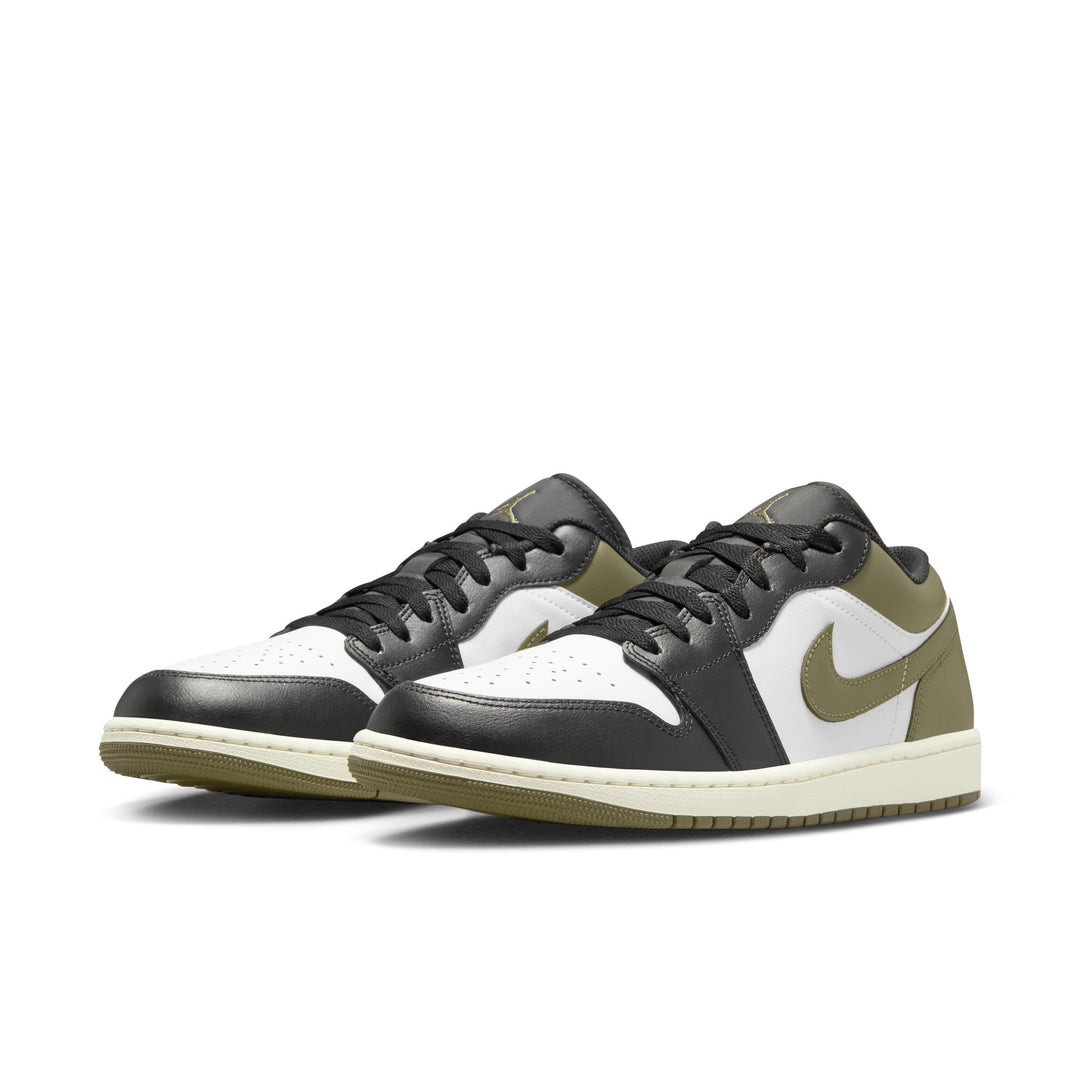 AIR JORDAN 1 LOW 553558-092 "OLIVE" - BLACK/MEDUIM OLIVE/WHITE