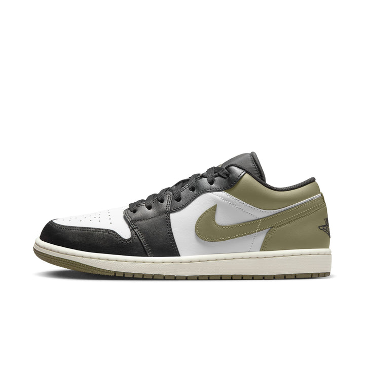 AIR JORDAN 1 LOW 553558-092 "OLIVE" - BLACK/MEDUIM OLIVE/WHITE