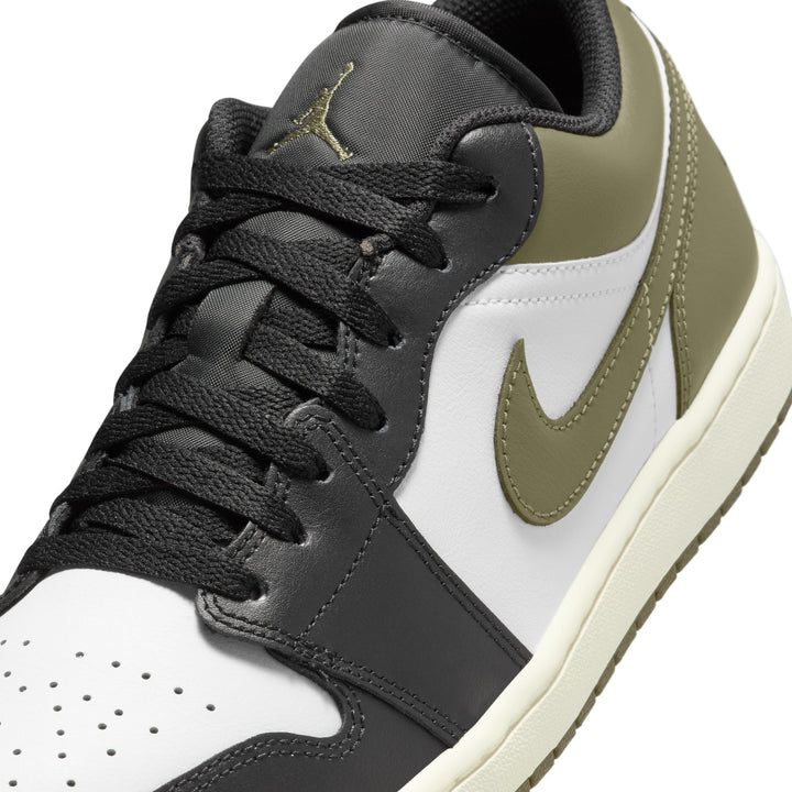 AIR JORDAN 1 LOW 553558-092 "OLIVE" - BLACK/MEDUIM OLIVE/WHITE