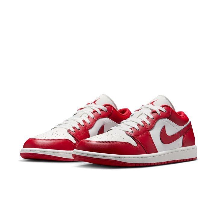 AIR JORDAN 1 LOW 553558-166  "NEW BEGINNINGS" - SUMMIT WHITE/VARSITY RED