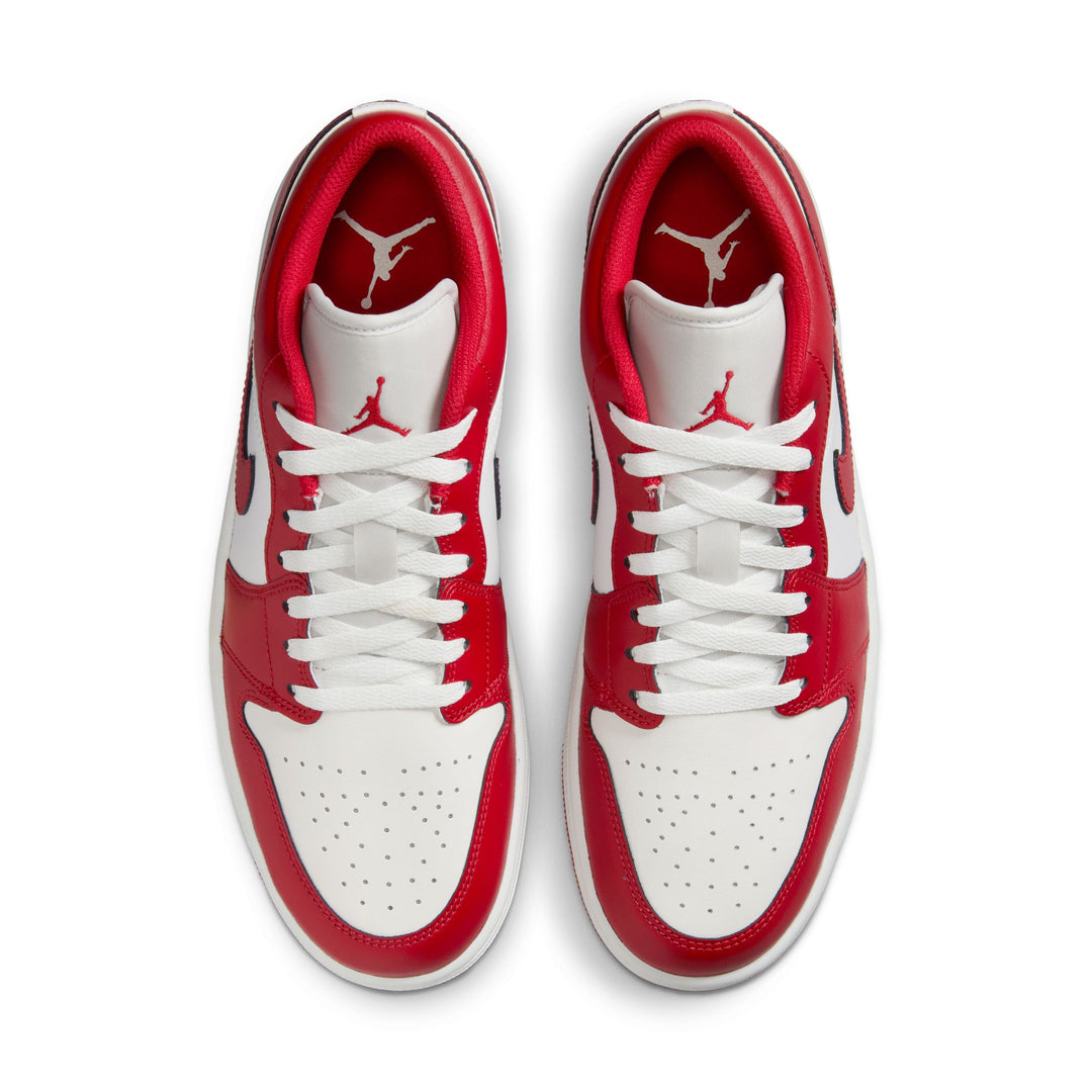 AIR JORDAN 1 LOW 553558-166  "NEW BEGINNINGS" - SUMMIT WHITE/VARSITY RED