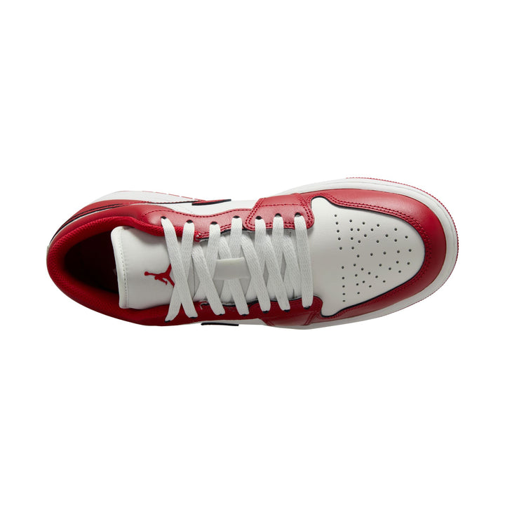 AIR JORDAN 1 LOW 553558-166  "NEW BEGINNINGS" - SUMMIT WHITE/VARSITY RED