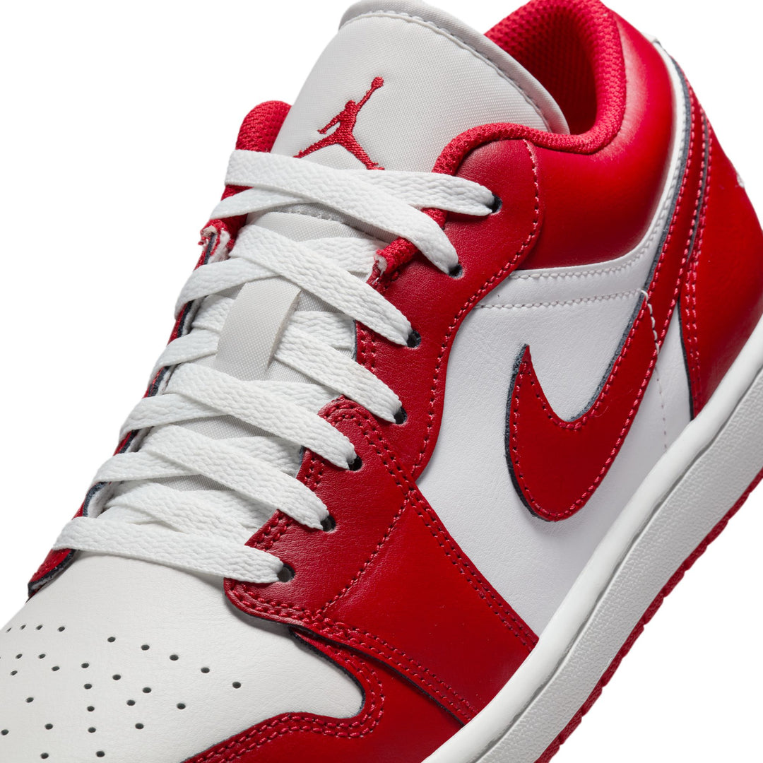 AIR JORDAN 1 LOW 553558-166  "NEW BEGINNINGS" - SUMMIT WHITE/VARSITY RED