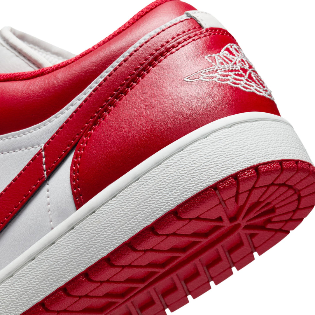 AIR JORDAN 1 LOW 553558-166  "NEW BEGINNINGS" - SUMMIT WHITE/VARSITY RED
