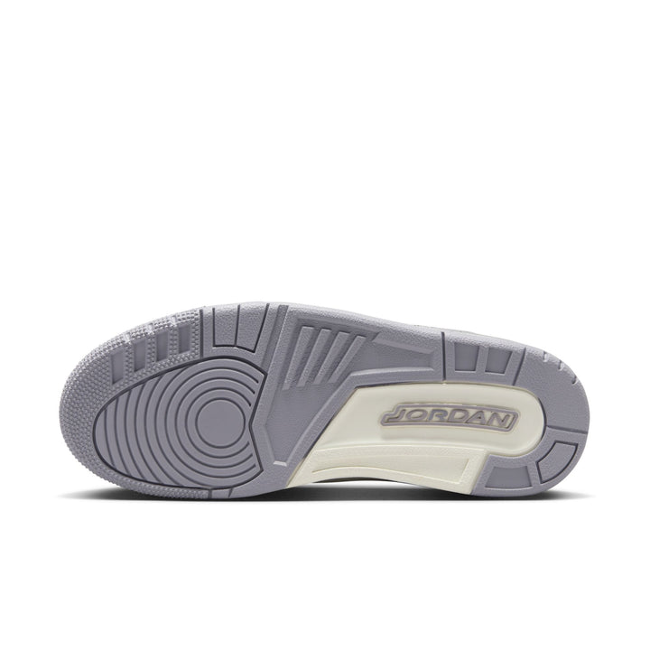 WOMENS AIR JORDAN 3 RETRO CK9246-100 "METALLIC SILVER" - CEMENT GREY/SILVER