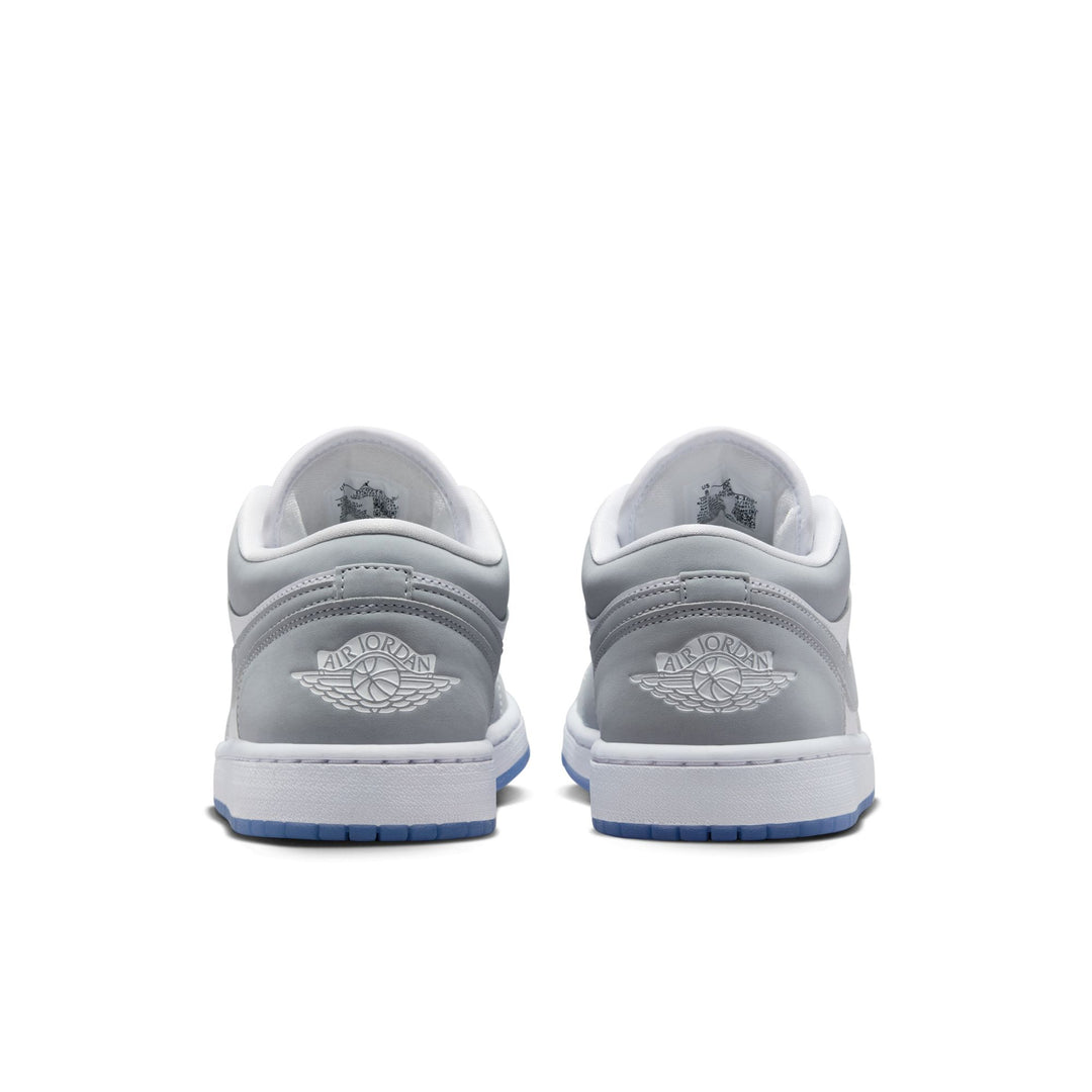 WOMENS AIR JORDAN 1 LOW DC0774-105 "WOLF GREY" - WHITE/WOLF GREY/ALUMINUM