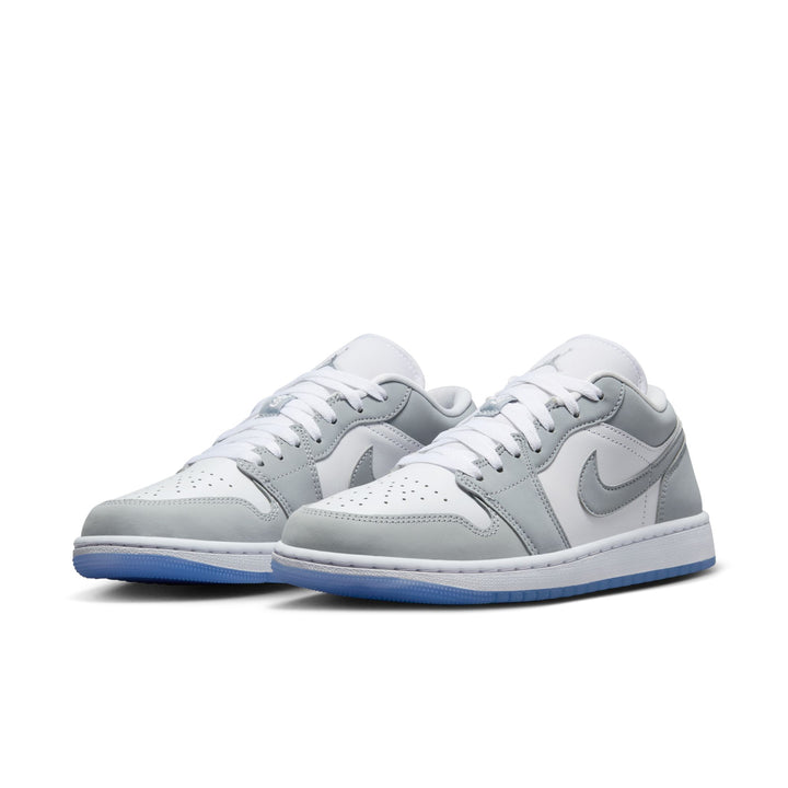 WOMENS AIR JORDAN 1 LOW DC0774-105 "WOLF GREY" - WHITE/WOLF GREY/ALUMINUM