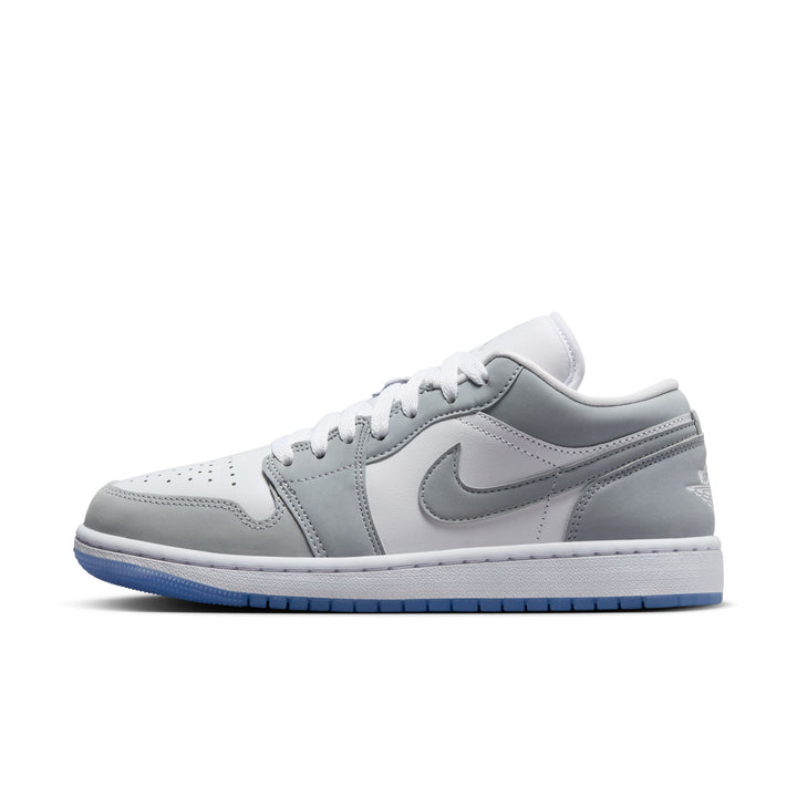 WOMENS AIR JORDAN 1 LOW DC0774-105 "WOLF GREY" - WHITE/WOLF GREY/ALUMINUM