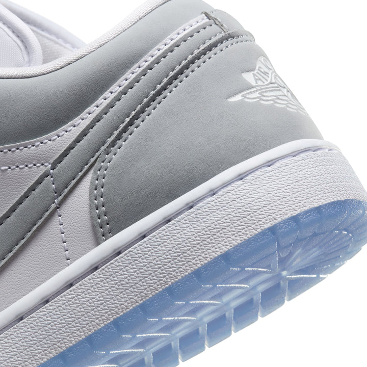 WOMENS AIR JORDAN 1 LOW DC0774-105 "WOLF GREY" - WHITE/WOLF GREY/ALUMINUM