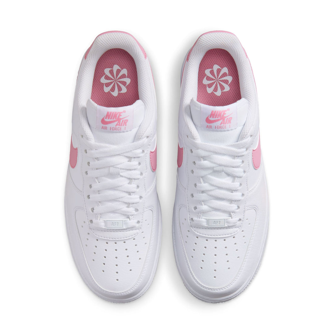 WOMENS AIR FORCE 1 '07 NEXT NATURE DC9486-111 "ELEMTNAL PINK'' - WHITE/ELEMENTAL PINK