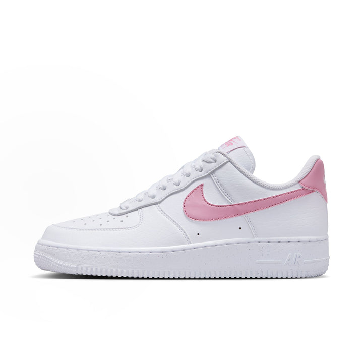 WOMENS AIR FORCE 1 '07 NEXT NATURE DC9486-111 "ELEMTNAL PINK'' - WHITE/ELEMENTAL PINK