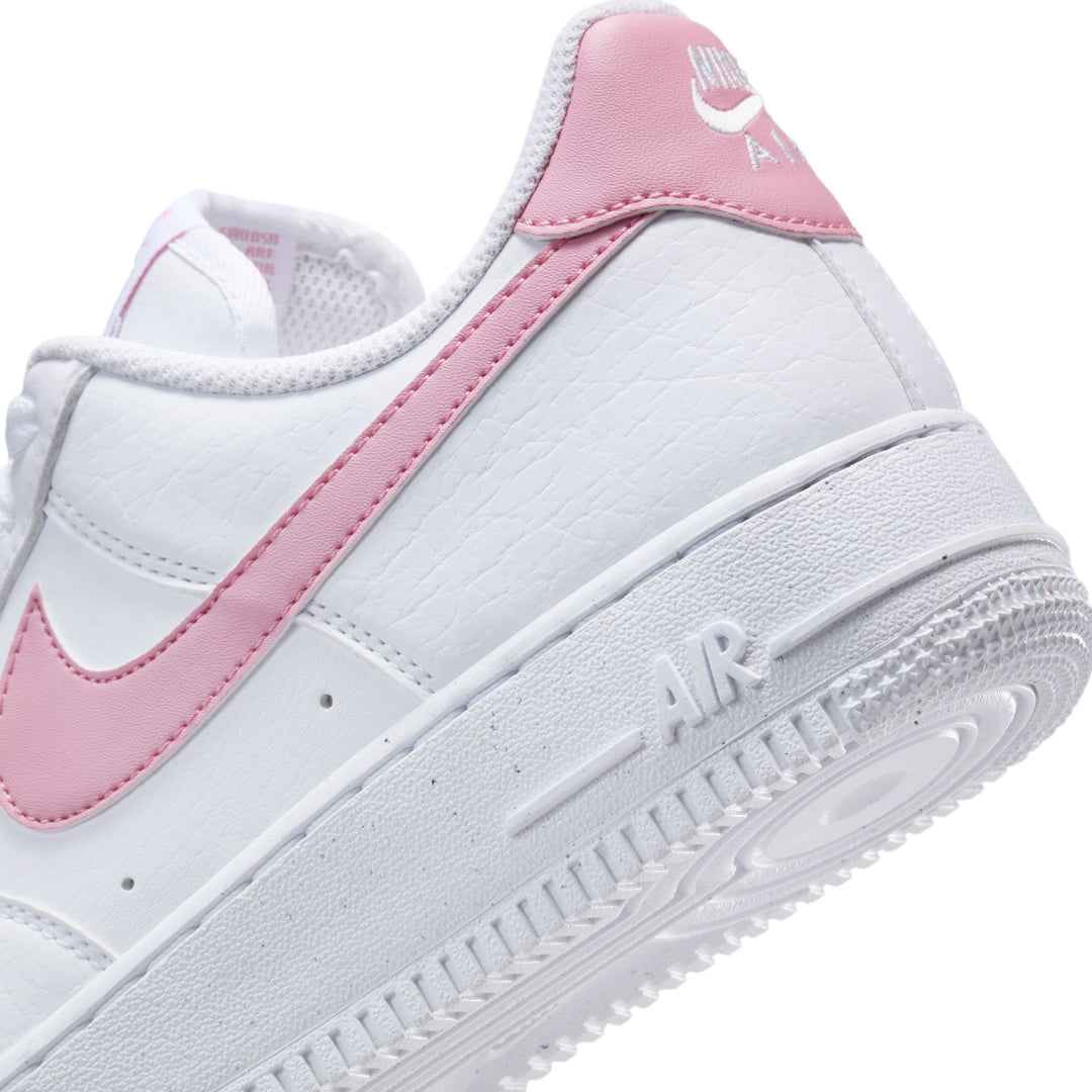 WOMENS AIR FORCE 1 '07 NEXT NATURE DC9486-111 "ELEMTNAL PINK'' - WHITE/ELEMENTAL PINK