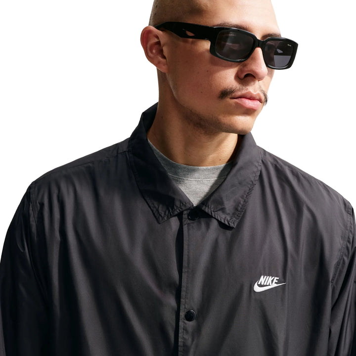 NIKE CLUB COACHES JACKET FN3316-010 - BLACK/WHITE