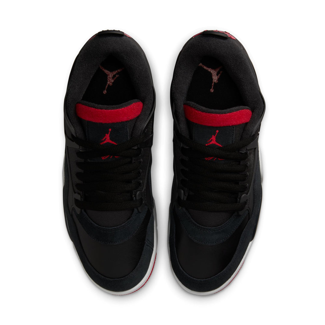 AIR JORDAN 4 RM FQ7939-061 "BLACK CEMENT" - BLACK/VARSITY RED/WOLF GREY/WHITE