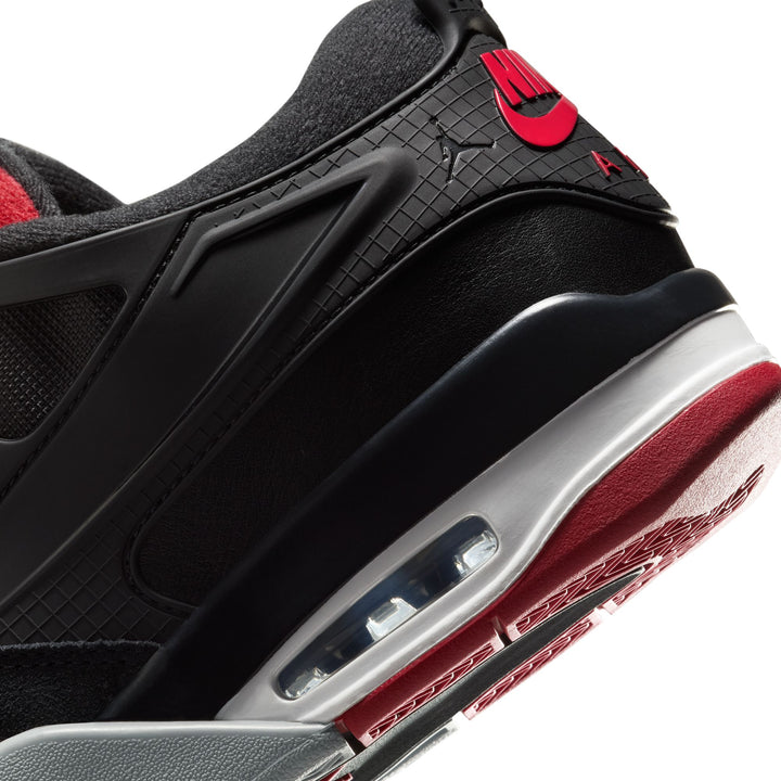 AIR JORDAN 4 RM FQ7939-061 "BLACK CEMENT" - BLACK/VARSITY RED/WOLF GREY/WHITE