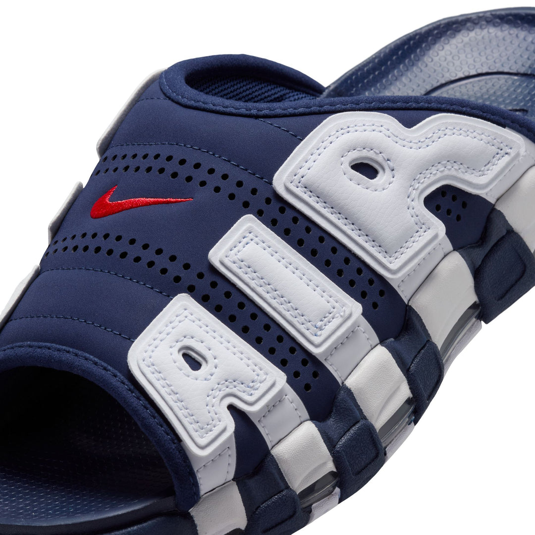 NIKE AIR MORE UPTEMPO SLIDE NA FQ8700-400 - NAVY/WHITE