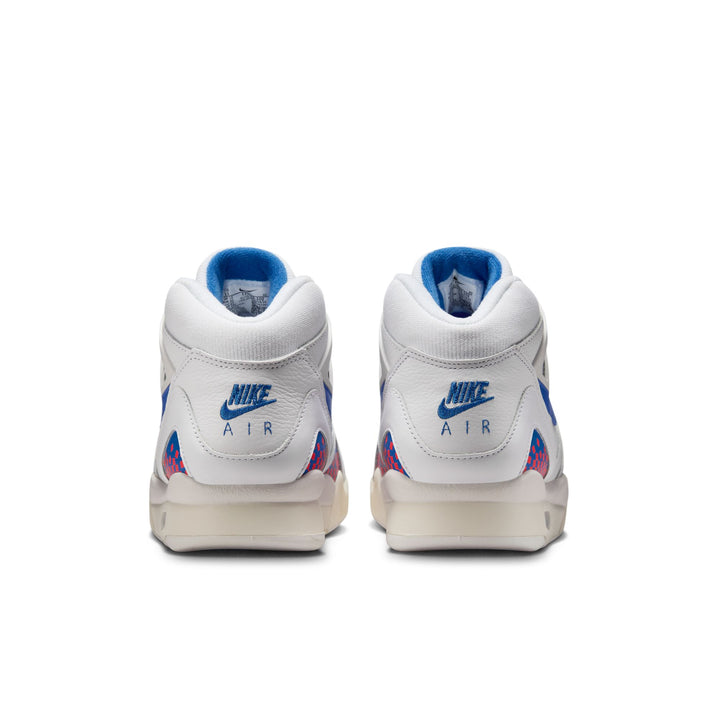 NIKE AIR TECH CHALLENGE II QS FZ9033-102 "PIXEL COURT" - WHITE/ROYAL BLUE/LASER CRIMSON/PALE IVORY/PLATIUM TINT