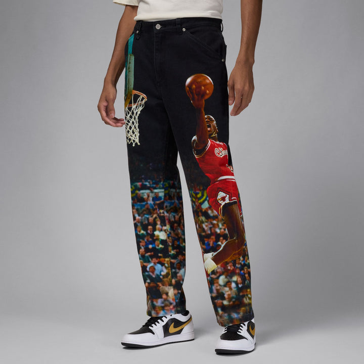 AIR JORDAN PRINTED TWILL PANTS -