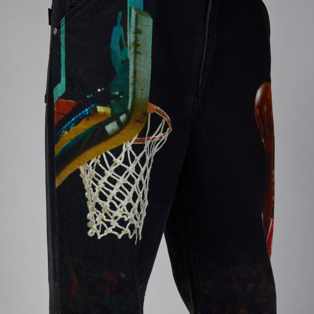 AIR JORDAN PRINTED TWILL PANTS -