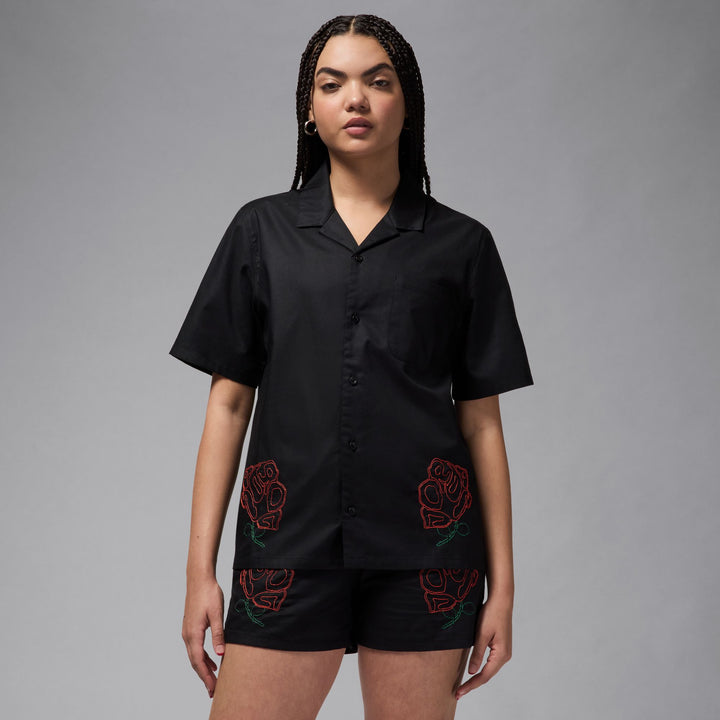 WOMEN JORDAN SHORT SLEEVE TOP HJ0096-010 - BLACK