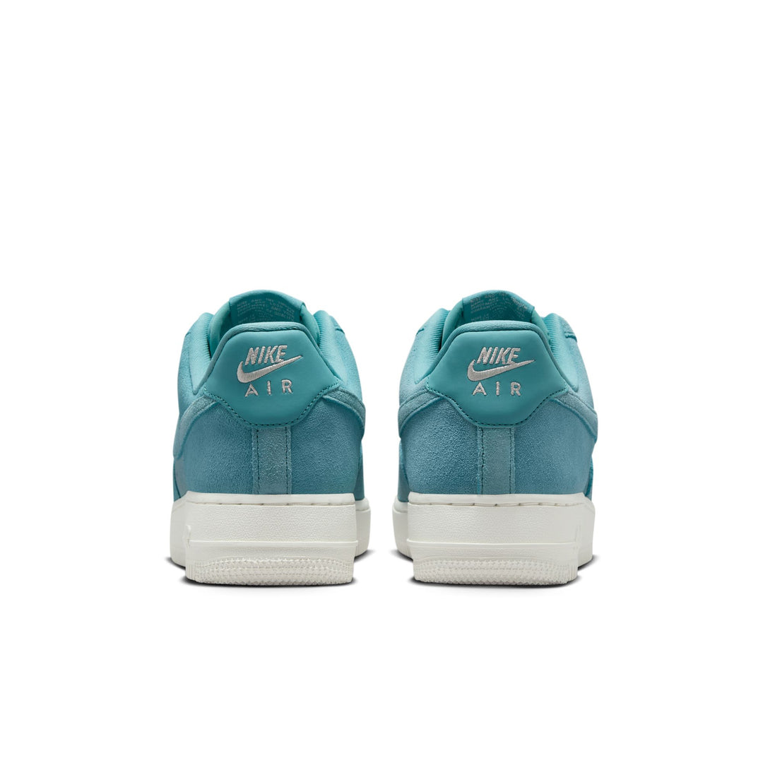 WOMENS NIKE AIR FORCE 1 '07 HJ5336-400 "BLUE SUEDE" - DENIM TURQUOISE/SAIL