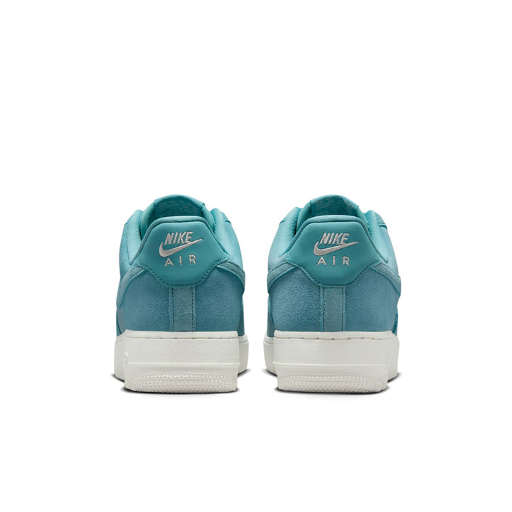 WOMENS NIKE AIR FORCE 1 '07 HJ5336-400 "BLUE SUEDE" - DENIM TURQUOISE/SAIL