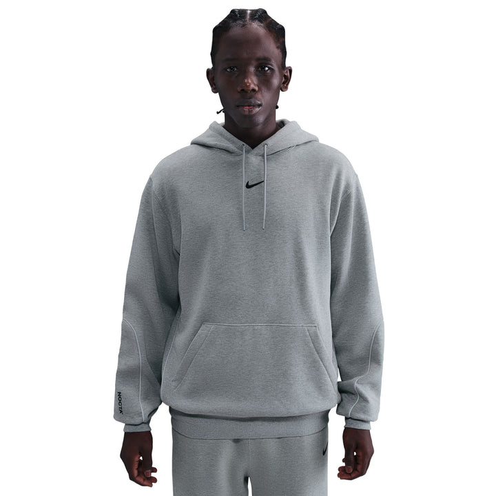 Sweat à capuche Nike NRG Nocta Fleece 2 HM5762-021 - Gris chiné/Argent mat/Noir