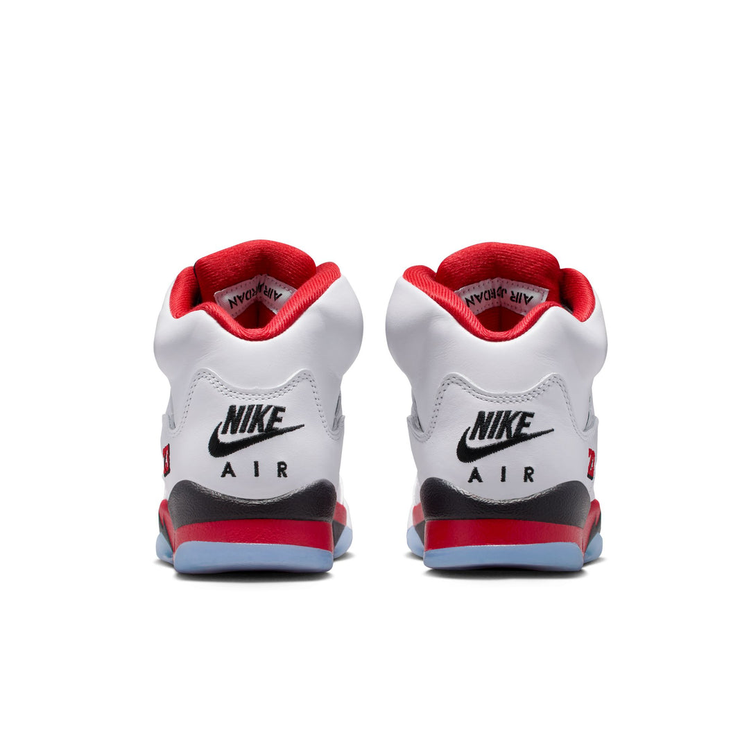 AIR JORDAN 5 RETRO OG (GS) HQ7980-101 "FIRE RED" - WHITE/FIRE RED