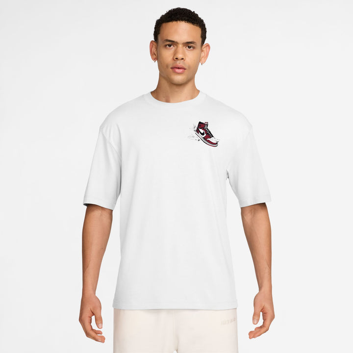 JORDAN 1 TEE HQ8972-100 - WHITE/VARSITY RED