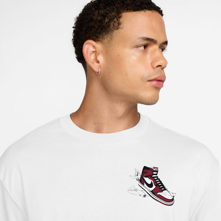 JORDAN 1 TEE HQ8972-100 - WHITE/VARSITY RED
