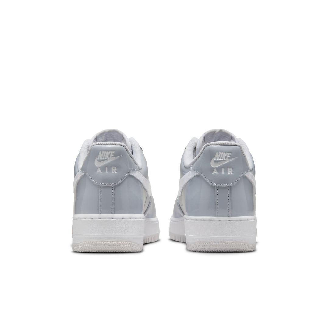 NIKE AIR FORCE 1 '07 LV8 HV9405-001 "WOLF GREY PATENT" - WOLF GREY/VAST WHITE