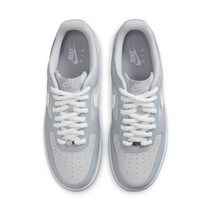 NIKE AIR FORCE 1 '07 LV8 HV9405-001 "WOLF GREY PATENT" - WOLF GREY/VAST WHITE