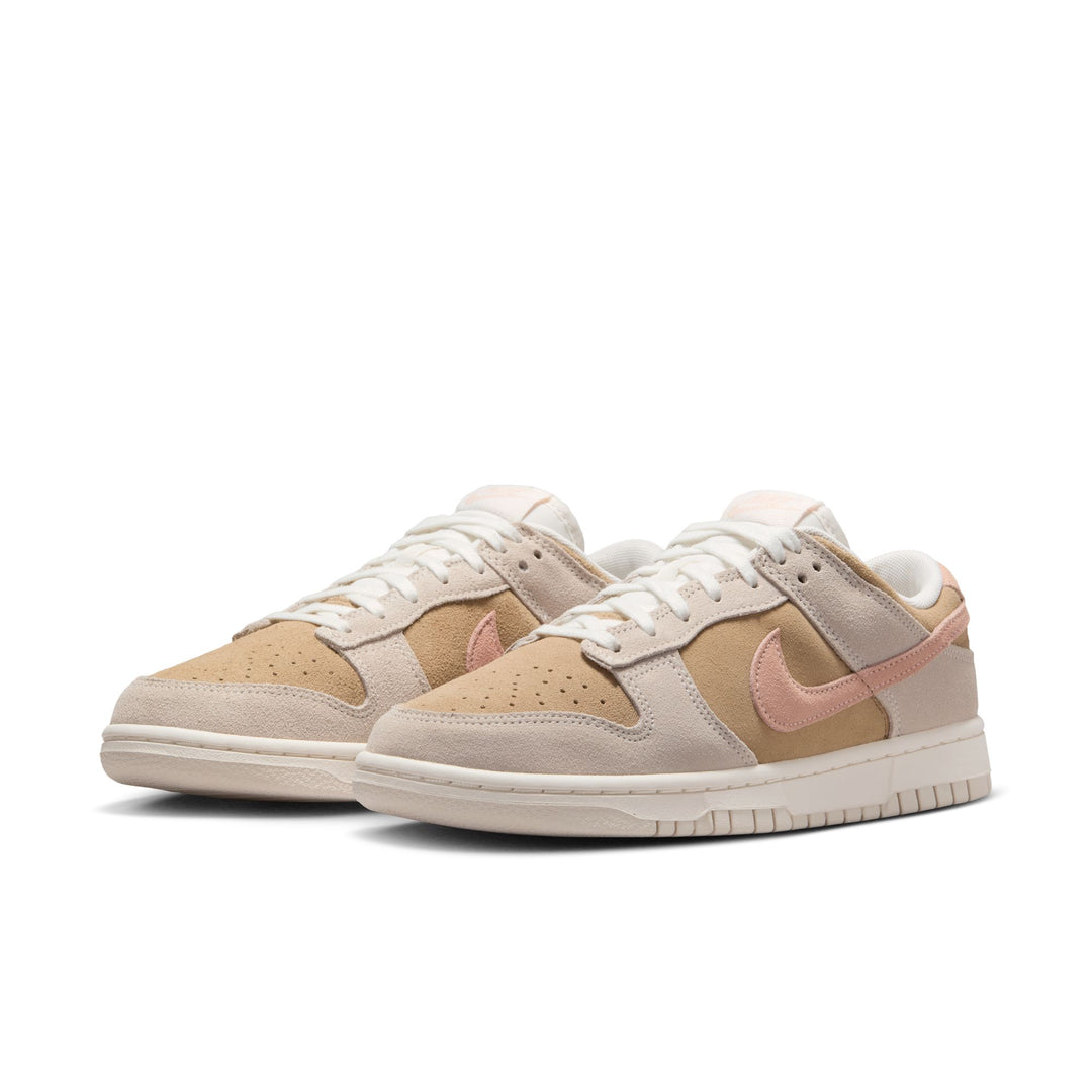 WOMENS NIKE DUNK LOW IB4367-030 "PARACHUTE" - PHANTOM/PARACHUTE BEIGE/SAIL/WASHED CORAL