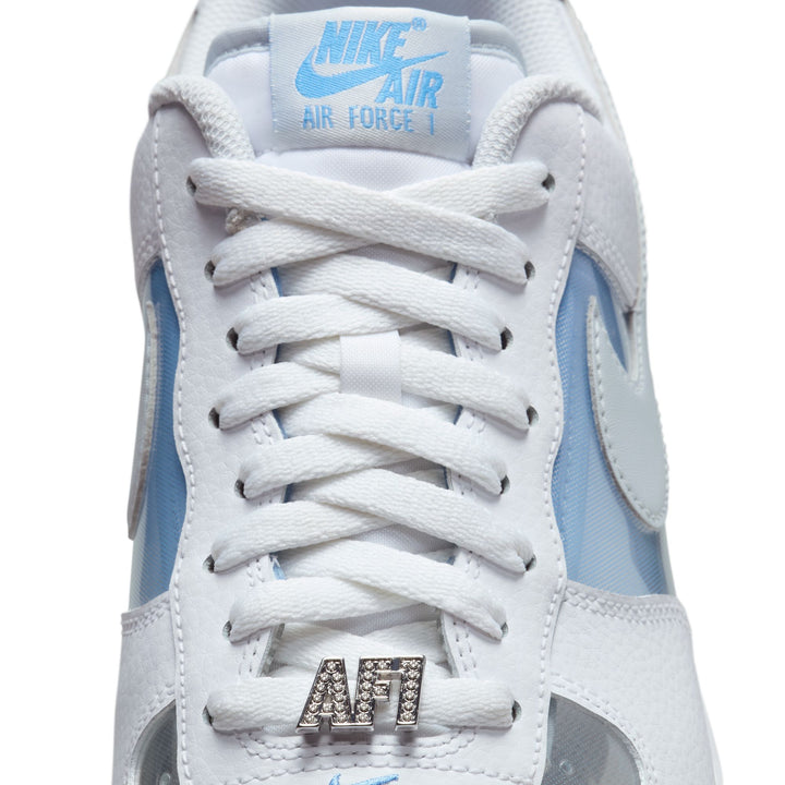 NIKE AIR FORCE 1 RETRO QS "IB5724-100 "INVISIBLE WOMAN 2.0" - WHITE/UNIVERISTY BLUE/PURE PLATINUM