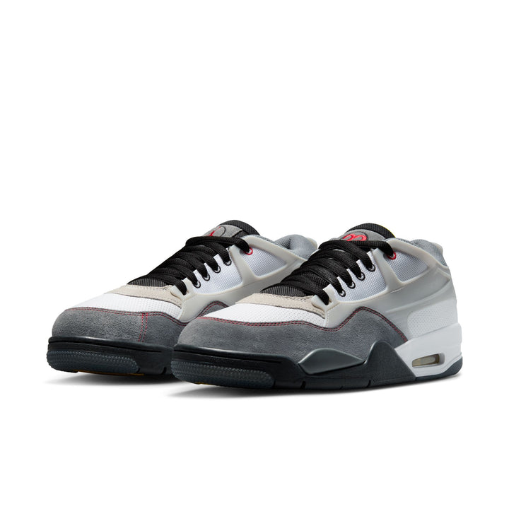 AIR JORDAN 4 RM PREMIUM IB8052-100 "SMOKE GREY" - WHITE/BLACK/SMOKE GREY/FIRE RED
