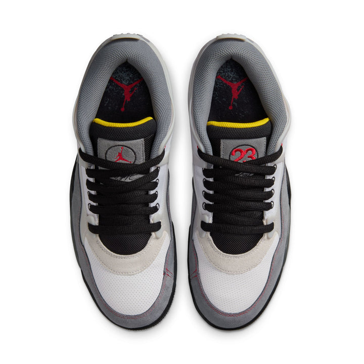 AIR JORDAN 4 RM PREMIUM IB8052-100 "SMOKE GREY" - WHITE/BLACK/SMOKE GREY/FIRE RED
