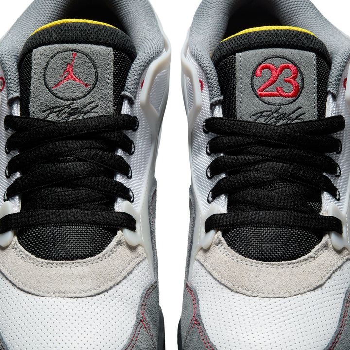 AIR JORDAN 4 RM PREMIUM IB8052-100 "SMOKE GREY" - WHITE/BLACK/SMOKE GREY/FIRE RED